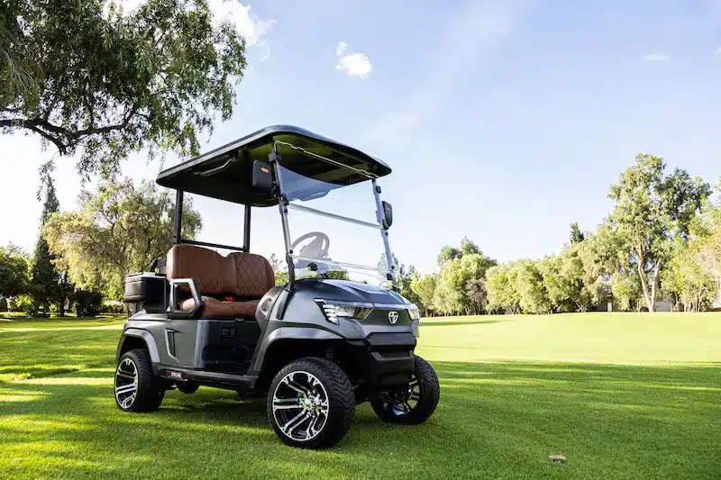 ZYCAR E2Y — vista frontal con ruedas de aluminio de 12 pulgadas